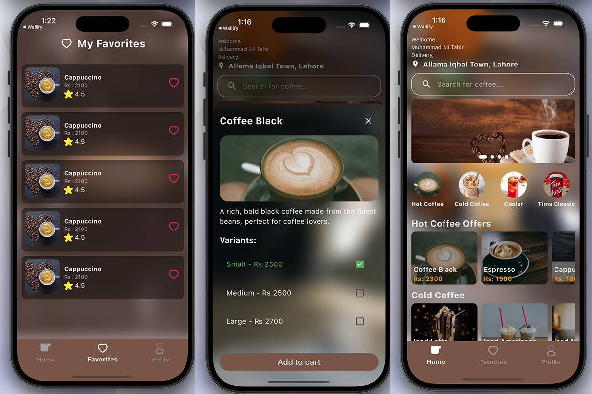 Coffee Ordering | Flutter (Android & iOS)