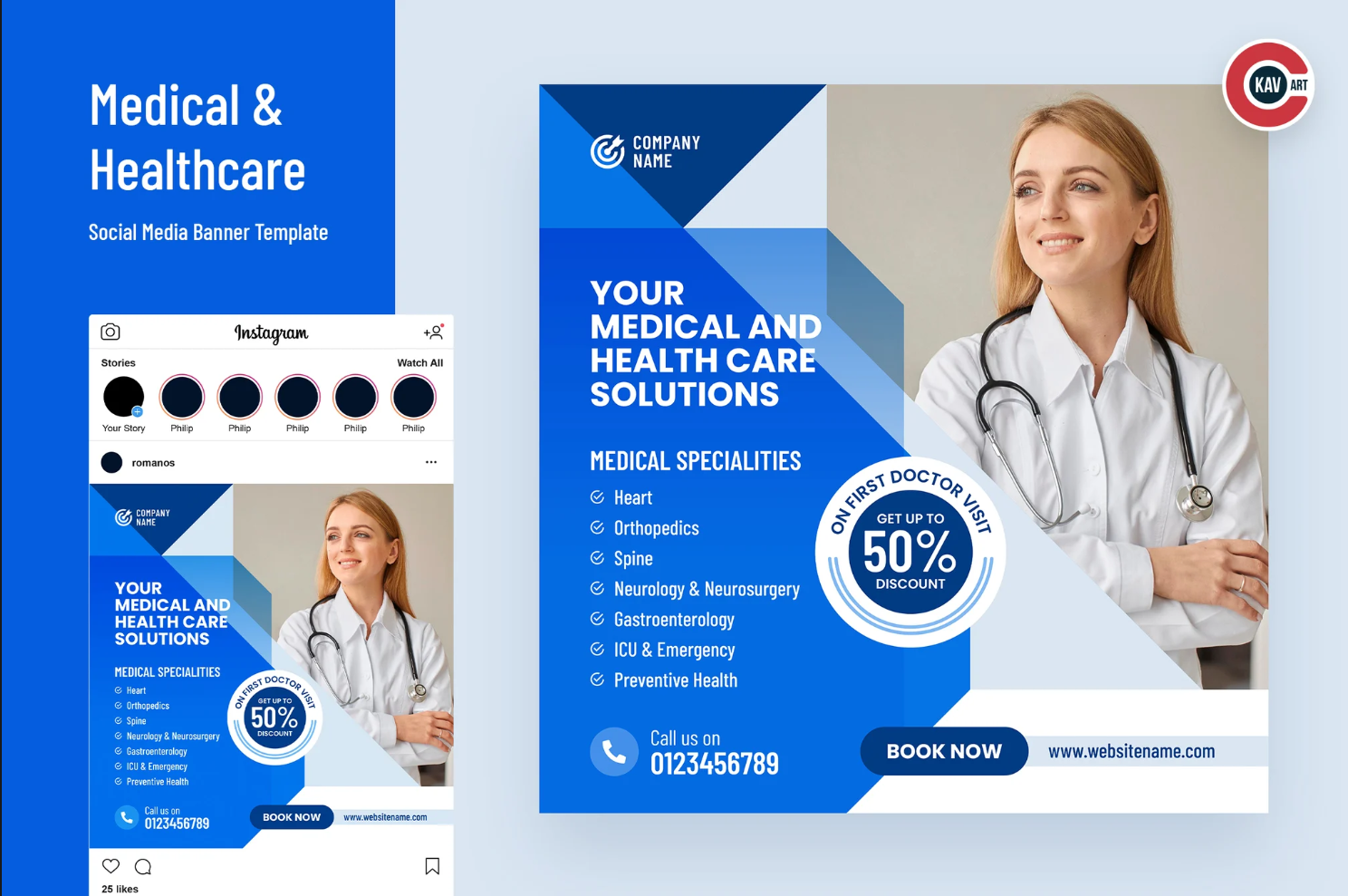 Medical Healthcare Social Media Banner