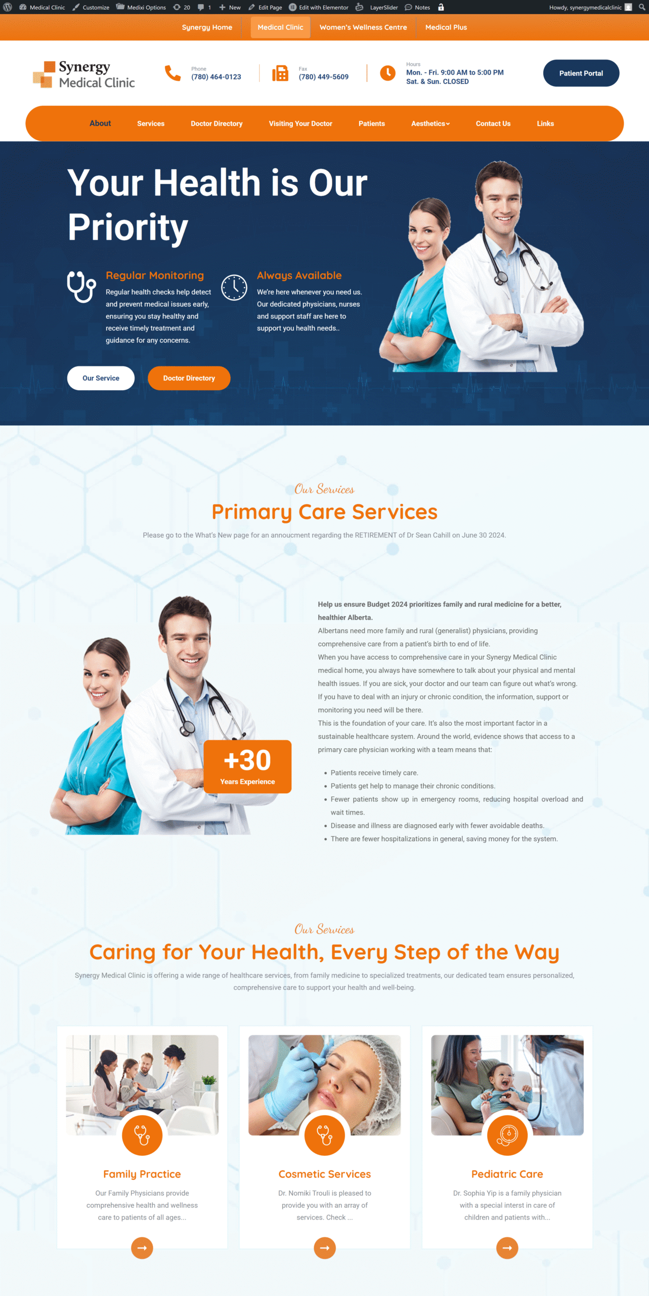 Synergy Medical Clinic | WordPress